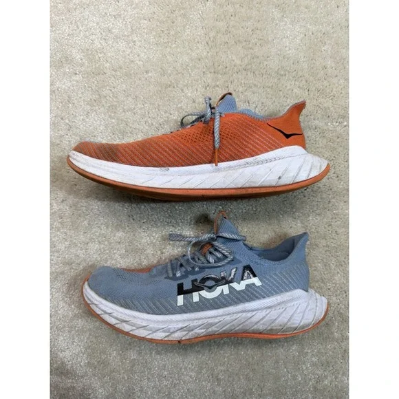 Hoka Carbon X 3 Running Shoes Mens 11.5 Orange Gray Activewear Outdoor - Picture 3 of 9
